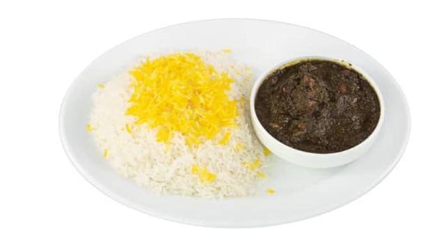 چلو خورشت قرمه سبزی