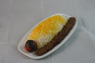 چلو کباب کوبیده گوسفندی