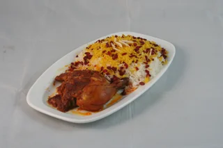 زرشگ پلو با مرغ